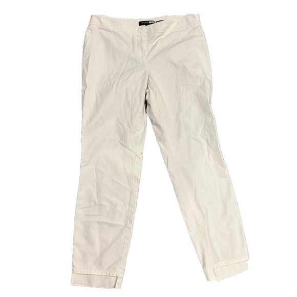 Lafayette 148 New York Pants - LAFAYETTE 148 NEW YORK MANHATTAN SLIM FLIT WHITE TROUSERS